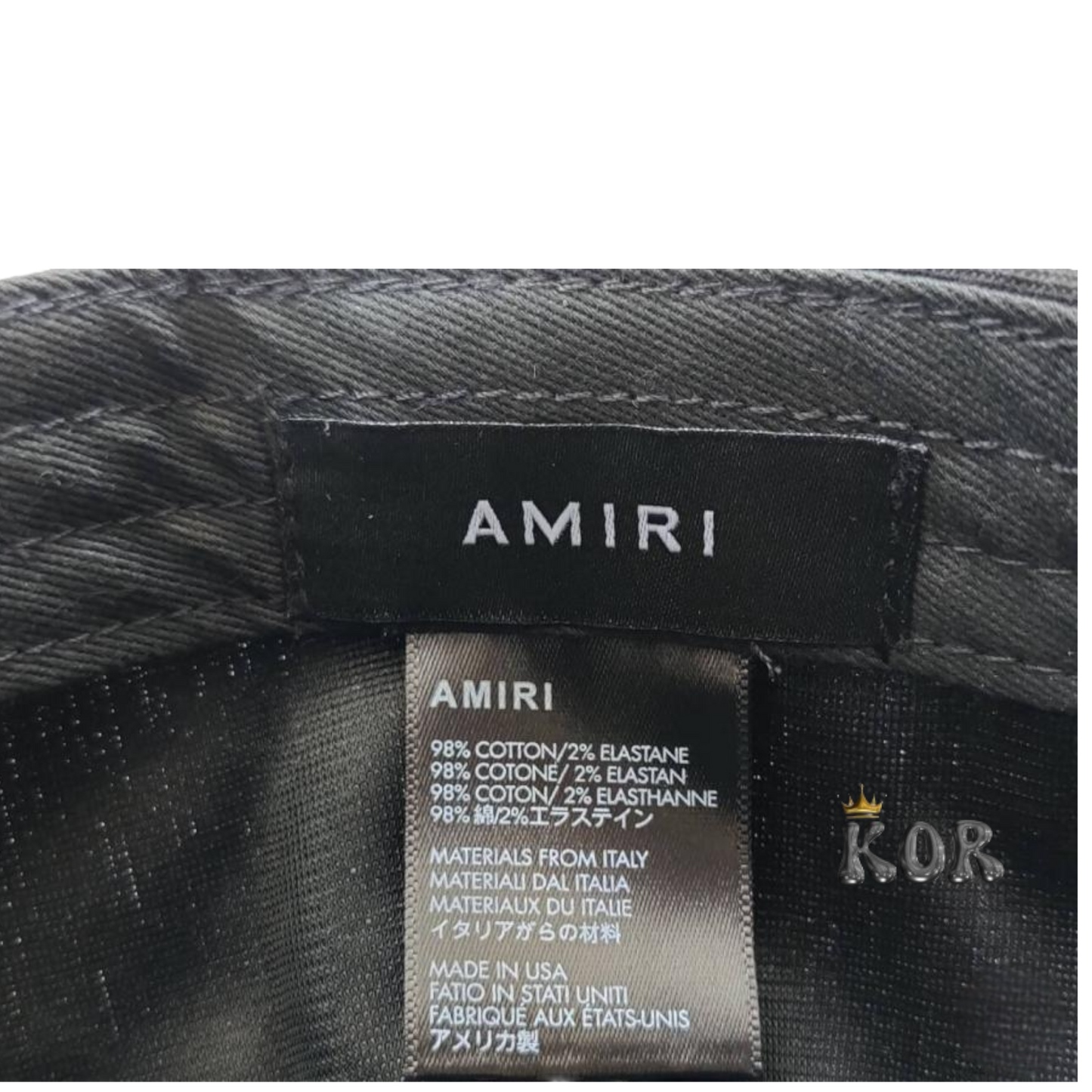 Amiri Black Logo Hat