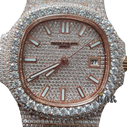 Patek Philippe Geneve Moissanite watch
