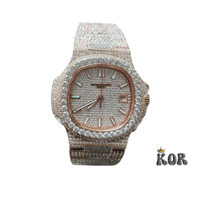 Patek Philippe Geneve Moissanite watch