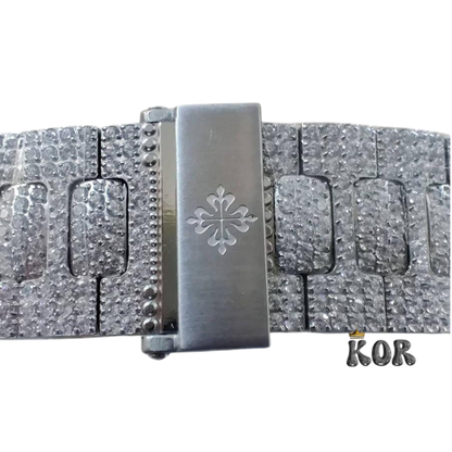 Patek Philippe Geneve Moissanite watch