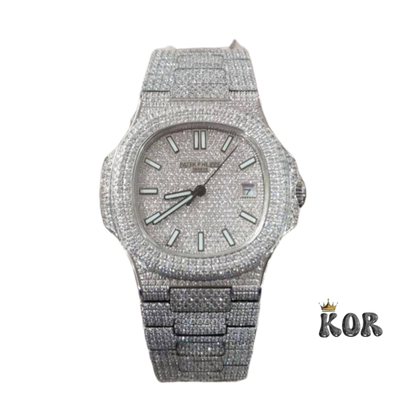 Patek Philippe Geneve Moissanite watch